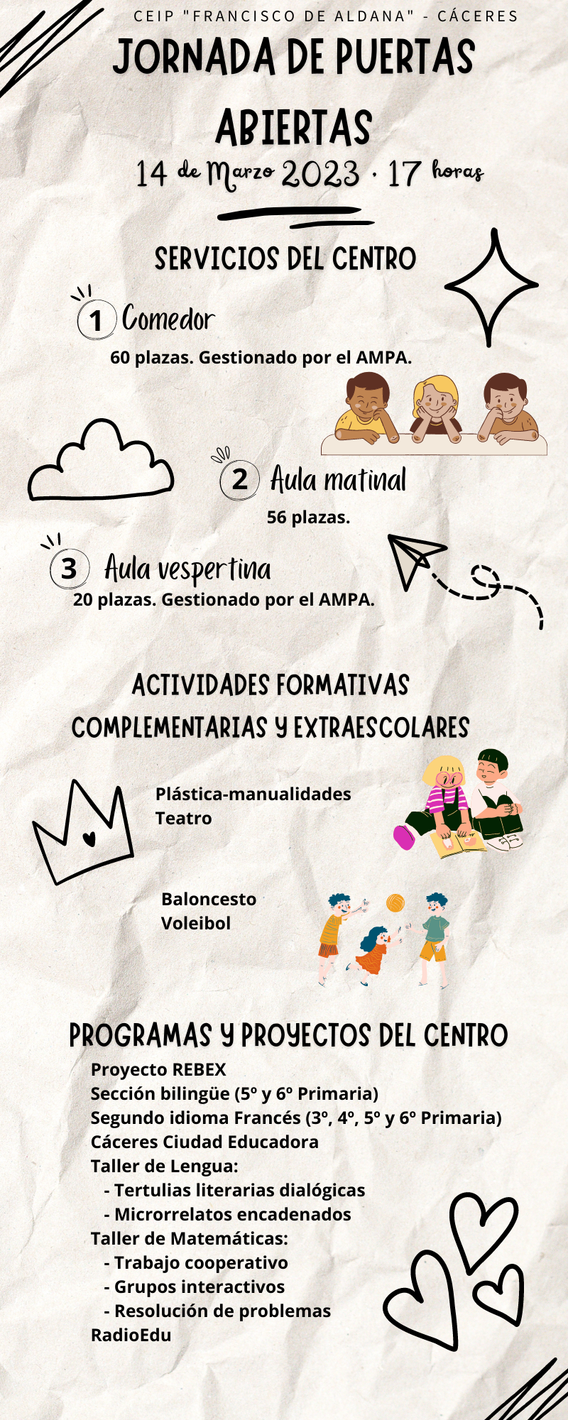 Infografía Educativa Escolar Dibujos Divertida Turquesa y Crema 1
